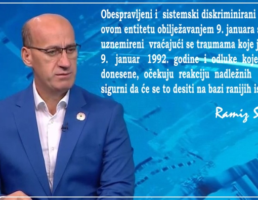 Salkić: Najava obilježavanja 9. januara kao Dana entiteta Rs predstavlja nastavak kršenja Dejtonskog mirovnog sporazuma i odluka Ustavnog suda Bosne i Hercegovine
